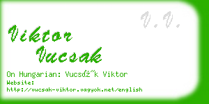 viktor vucsak business card